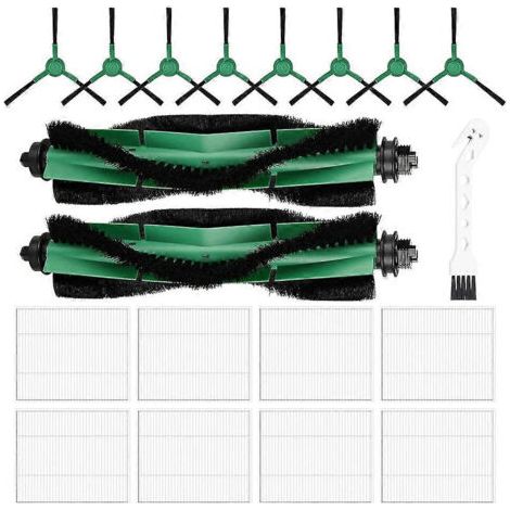 Kit d'accessoires pour brosse lat��rale principale et filtre HEPA pour robot iRobot Roomba Combo Essential Y0140, Y01420, Q0120 et Q0110