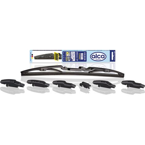 alca® Scheibenwischer für Heckscheibe, Heckwischerblatt Länge 250 mm klassisches Wischerblatt für hinten mit Adapter