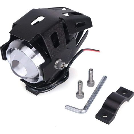 2 pezzi Fari per Moto con Angel Eyes, U5 DRL per ATV, 3 Modi (1/3)