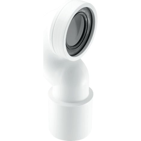 McAlpine WC-CONQP 4"/110mm 90 Degree Space Saving Bend Adjustable Length Rigid WC Connector (1/3)