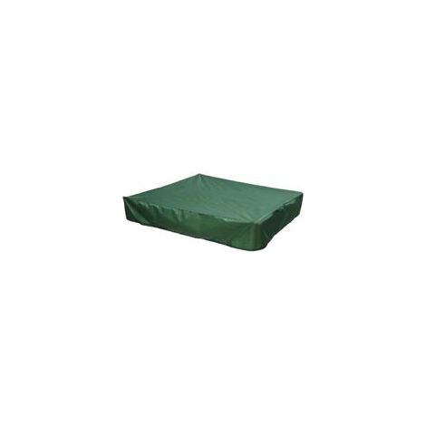 Litzee – Sandkastenabdeckung 150 x 150 cm – Wasserdichtes Oxford-Gewebe – Kordelzug zum Schutz vor Staub – Grün – Crezuo