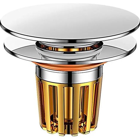 (1PC)Washbasin Leak Plug Floor Drain Filter Bathroom Basin Anti Odor Pop-Up Bounce Bounce Core Basin Stopper Hair Sink Strainer (1/4)