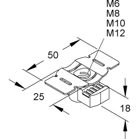 ÉCROU M10 LUBRIFIANT NIEDAX GMZF M1022 F GMZF M10-22 F