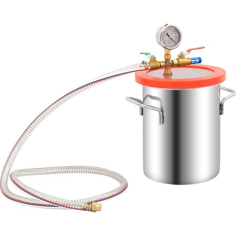 Chambre à vide 5,5 L en acier inoxydable avec couvercle acrylique transparent - PANGIVO (1/5)