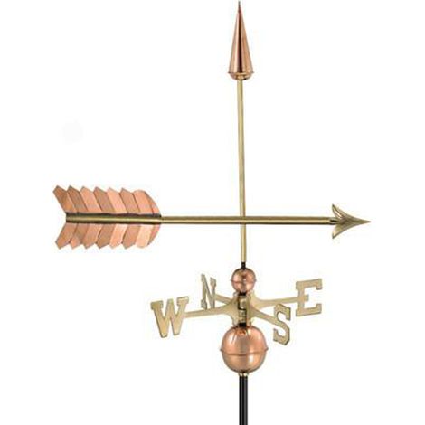Farmhouse Copper Arrow Weathervane - H89 x W58 x L44 cm