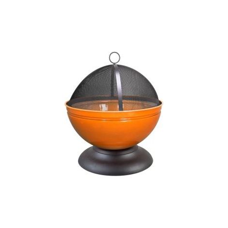 FEUERSCHALE GLOBE MAßE: 56X56 H: 60 CM, ORANGE