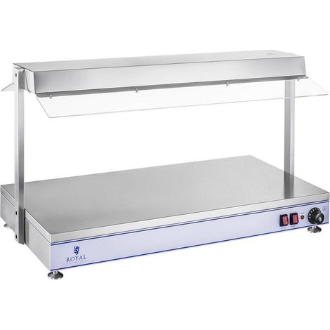 Chauffe-plat avec lampes halogènes 2000 watts acier inoxydable