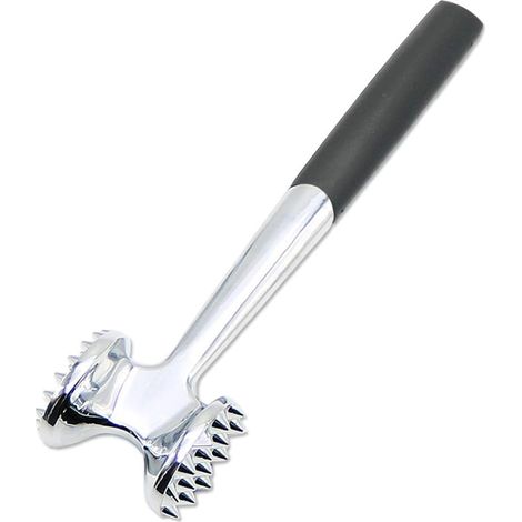 Meat Tenderizer Hammer for Kitchen - Tool for Pounding and Tenderizing Meat, Steak and Chicken, Heavy Duty, Zinc Alloy, Double Sided, Excellent Grip (1/5)