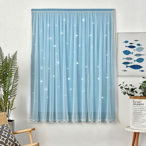 Rideaux occultants portables auto-adhésifs de 1,2 x 1,8 m, faciles à installer pour fenêtre de chambre (1/5)