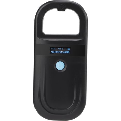 Lecteur de micropuces pour animaux de compagnie Black Pet 134,2 kHz, lecteur portable pour chats et chiens