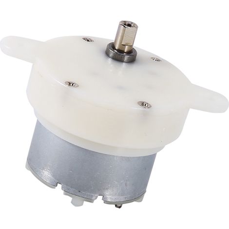 Moteur électrique/réducteur à faible vitesse 12 V CC à couple élevé, 3 tr/min, diamètre d'arbre 4 mm, micromoteur (1/5)
