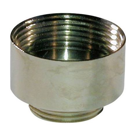 WISKA Zwischenstutzen M/PG von M12x1,5 auf PG9x1,41 MMP-M/PG rund mit Rändel Messing (CuZn) vernickelt Anschlussgewinde 6,0mm - 1 Stück (1/2)