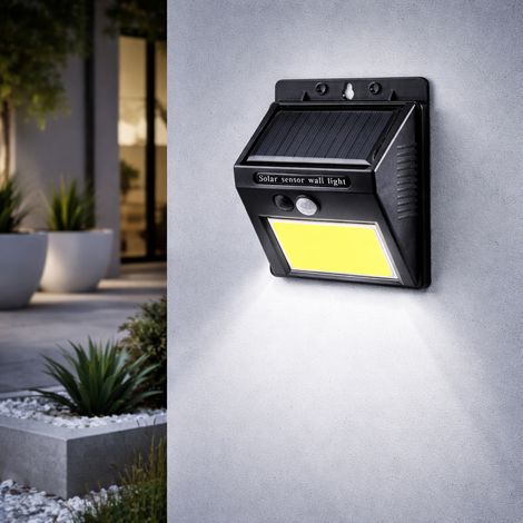 LED-Wandleuchte 6000ºK Solar IP65 Sensor 40.000H [LUM-LUM150-PIR]Greenice
