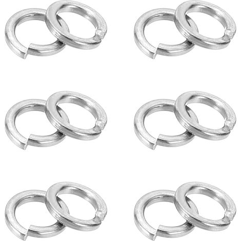 200 Pcs Rondelle Grower M2.5 En Acier Inoxydable 304 Argent (1/5)