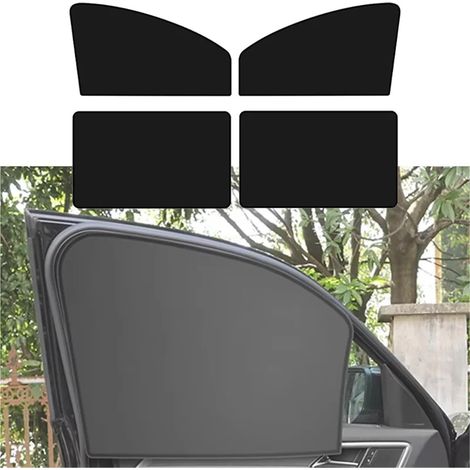 Pare-soleil voiture enfant 4 pièces – protection vitres voiture – universel anti-UV – occultant et protection de la vie privée – pour enfants, bébés et adultes