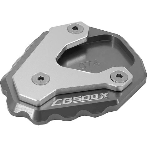 (CB500x Titanium) Compatible avec Honda CB500X 2019, 2020 et 2021 : béquille latérale/pied d'extension pour moto CB 500X CB500 X, plaque de support, puissance maximale. (1/4)