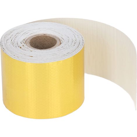 Ruban de protection thermique auto-adhésif en feuille d'aluminium réfléchissante résistante à la chaleur pour tuyau d'arrosage, usage automobile, 5 cm x 10 m (1/5)