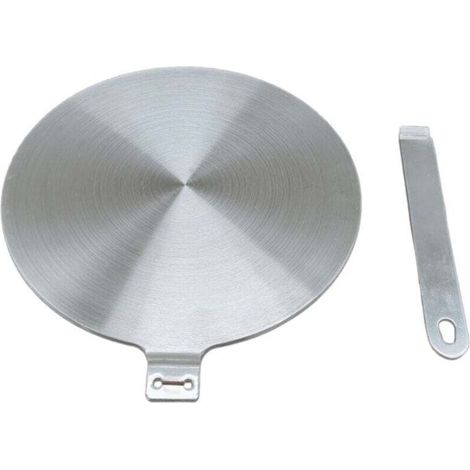Adaptateur induction, plaque de conversion induction, plaque de refroidissement avec poignée et base amovibles (20 cm)