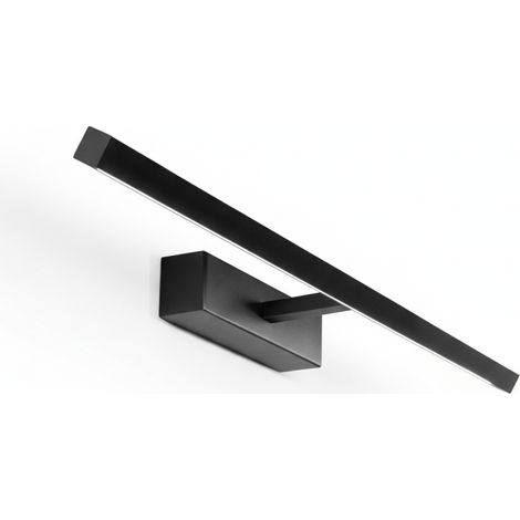 Applique Moderna Riga Metallo Nero Acrilico Led 12W 3000K (1/5)