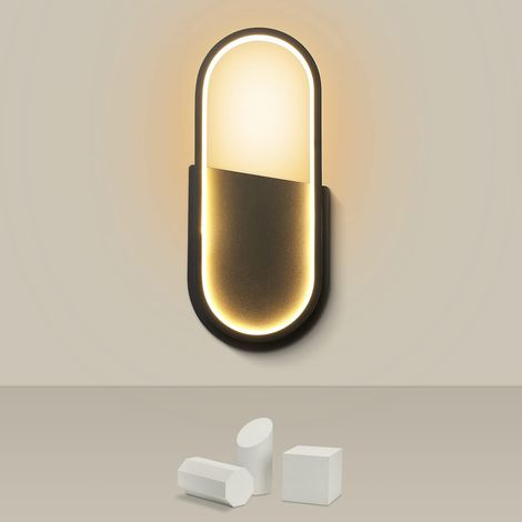 ZOLGINAH Applique Murale Intérieure, Lampe Murale LED Moderne 18W Blanc Chaud 3000K, Luminaire Intérieur en Fer et Aluminium 900LM AC180-265V pour Salon Chambre Couloir Escalier Balcon Café (1/5)
