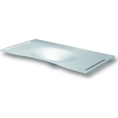 Lavabo flat cm 92 vasca centrale con staffa (1/3)