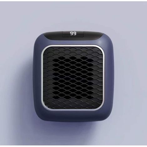 Mini radiateur mural, radiateur d'appoint mural, convient aux bureaux, chambres et espaces de travail, bleu. (1/5)