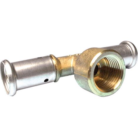 Té Femelle laiton multicouche à sertir TH ou BE Ø26x3.0-3/4-26x3.0 (1/2)