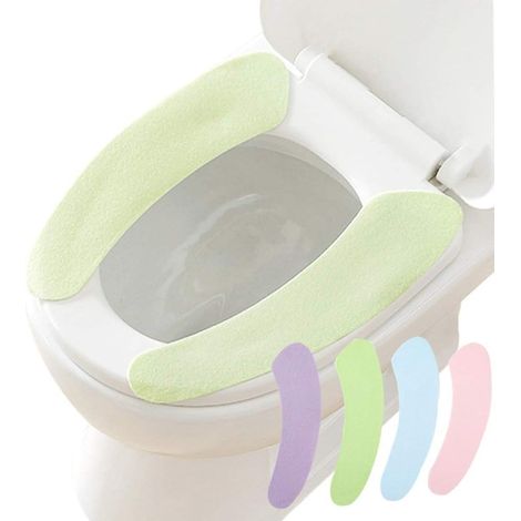 Siège WC lot de 4 antidérapant lavable installation facile (1/5)