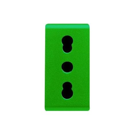 PRISE 2P+T 16A BIV.ST.ITALIEN VERTE GEWISS GW20281