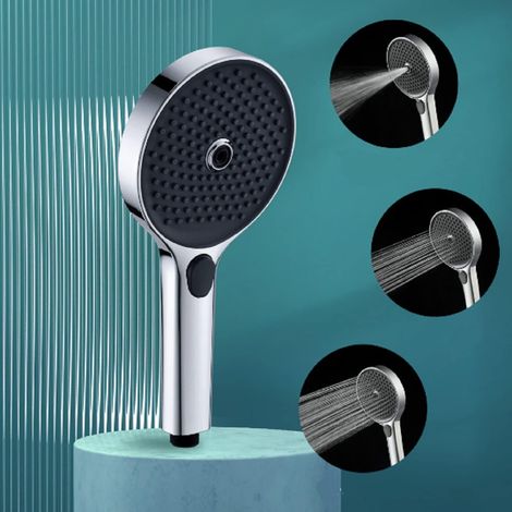 Pommeau Douche, Pommeau Douche Anti Calcaire, Pommeau de Douche Economie Deau haute pression, Pommeau douche anti-chute classique (chrome) (1/5)
