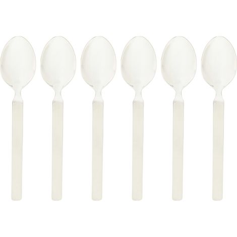 Alessi 4180/7 Dry Cucchiaino da tè in Acciaio Lucido con Manico Satinato, Set da 6 (1/5)