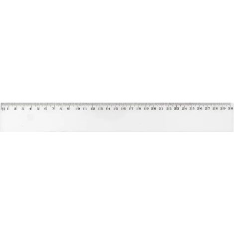 Wonday Regla Plana 40 cm Negra para Trabajos Precisos
