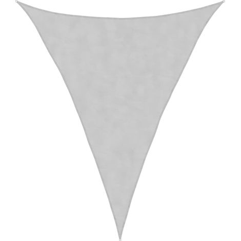 Voile d'ombrage  Voile de parasol gris clair 4x5x5 m 100% polyester oxford
