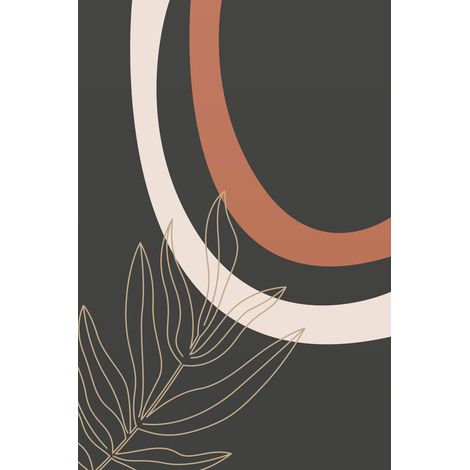 Papier peint panoramique - Feuille Boho - 130 cm x 195 cm (1/2)