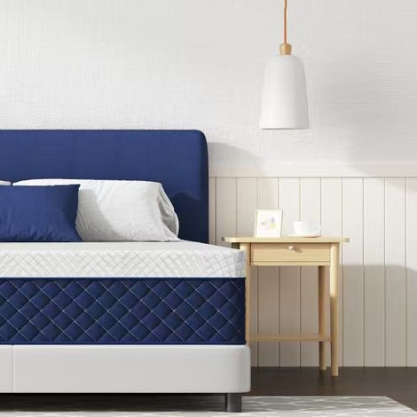 Matelas 80x200cm - Épaisseur 29cm - Mi-ferme - 7 Zones ergonomiques - Matelas à Ressorts Ensachés et à Mémoire de Forme (1/5)