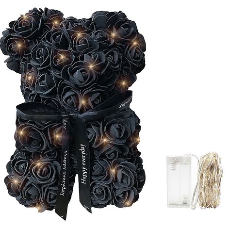 Romantic Artificial Rose Flower Teddy Bear Valentine's Day Gift (1/3)