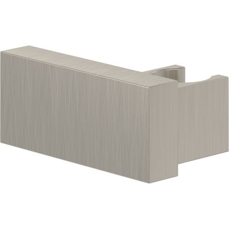 Villeroy & Boch Universal Showers supporto per doccetta, 44x80x35mm, TVC000459000, per montaggio a parete, squadrato, Brushed Nickel opaco, TVC00045900064 (1/2)