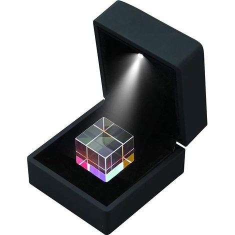Prisme en verre optique multicolore (555mm)