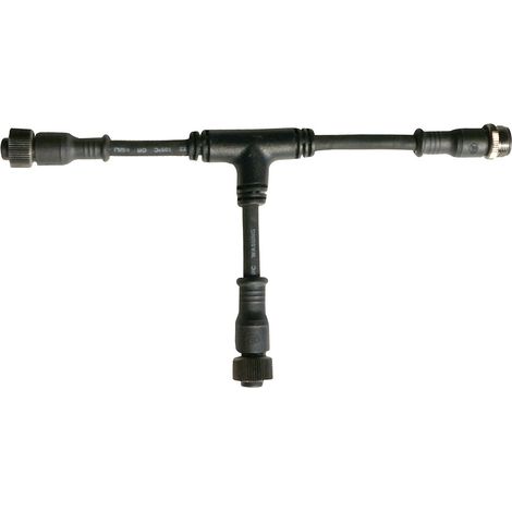 Câble de connexion en T, 2 Pinx1mm, 20cm, IP67, noir (1/2)