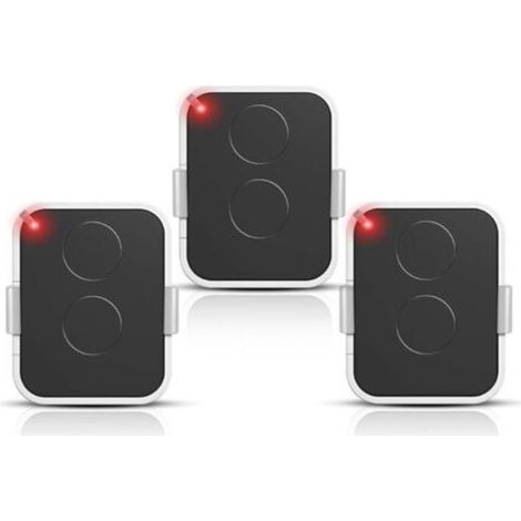 Lot de 3 Télécommande Compatible Nice Era ONE2/ON2E/ON4E/ON1E,433,92 MHz Télécommande Porte de Garage,Rolling Code,2 Canaux(Blanc) (1/5)
