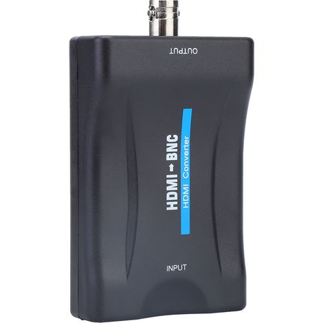 Adaptateur convertisseur de signal vidéo composite HDMI vers BNC et signal audio 3,5 mm, compatible 480i/576i et NTSC/PAL
