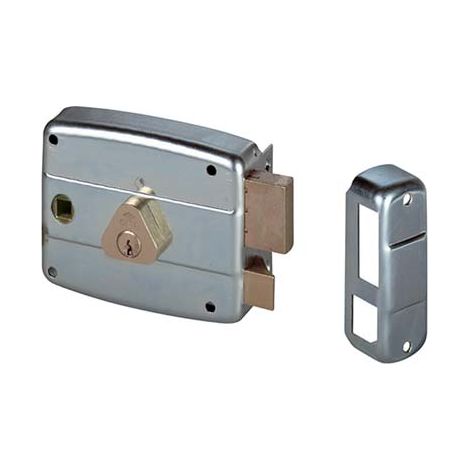 SERRATURA LEGNO APPLICARE 50571 CISA  C.TONDO FISSO M2+Q8 E.MM 60 DX