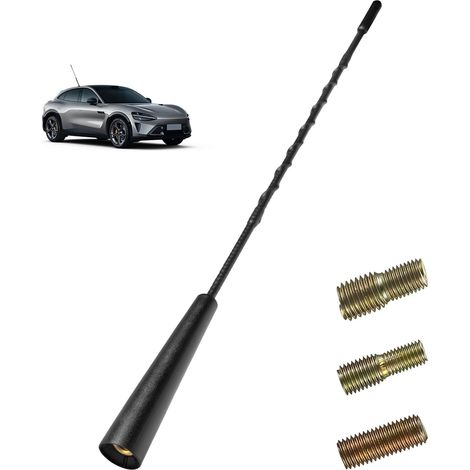 Antenne Voiture Puissante 28 cm pour Autoradio Universelle Compatible avec Tous Modèles, Réception Signal FM Dab Optimale, Remplacement Antenne Voiture Étanche et Résistante pour Auto Voiture SUV (1/5)