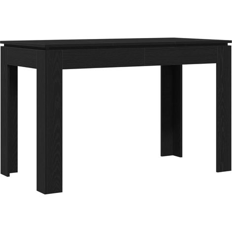 Maison Exclusive - Esstisch Schwarze Eiche 120x60x76 cm Holzwerks (1/5)