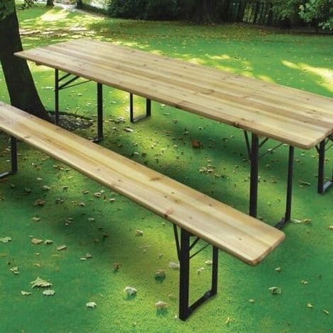 SET BIRRERIA BIRRERIA TAVOLO E PANCHE TAVOLO RICHIUDIBILE TAVOLO LEGNO 70X220 608