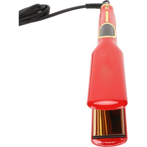Lisseur électronique professionnel à boucler pour salon de beauté, rouge, taille M (1/5)