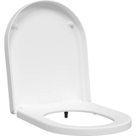 Siège de toilette Blanc 48 x 36.5 x 4.5 cm Polypropylène CFW55271 (1/5)