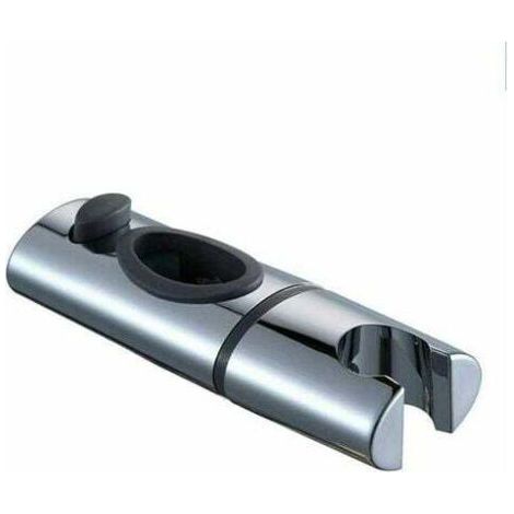 Support de pommeau de douche en ABS chromé, clip sur tige de douche, rotation à 360 degrés, pour salle de bain ovale. (1/4)