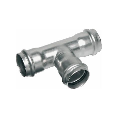 SANHA Pressfit., T-Stück red., 89x54x89 Edelstahl, Nr.9130 - 83069369 von Buderus