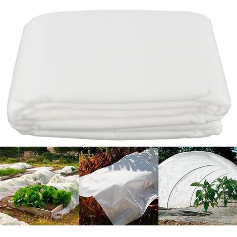 3x4m, non-tissée d'hiver pour plantes, protection contre le gel,protection hivernale pour plantes, bâche de protection pour plantes, blanche, protection contre les oiseaux et les (1/5)